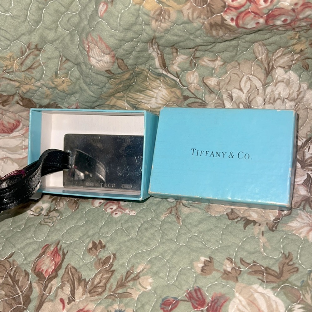 TIFFANY & CO STERLING SILVER LUGGAGE TAG